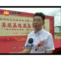 北海电视台-新闻动车 中科海董事长出席北海海岳公司 蟹公寓养殖项目奠基仪式